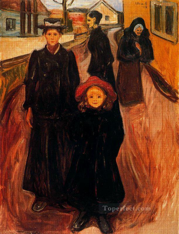 cuatro edades en la vida 1902 Edvard Munch Expresionismo Pintura al óleo